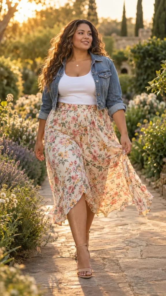 Weekend Outfit Three The Denim Jacket Over a Fitted Tank