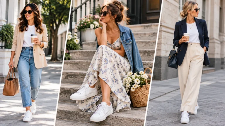 15 Trendy White Sneakers Outfit Ideas for Every Season