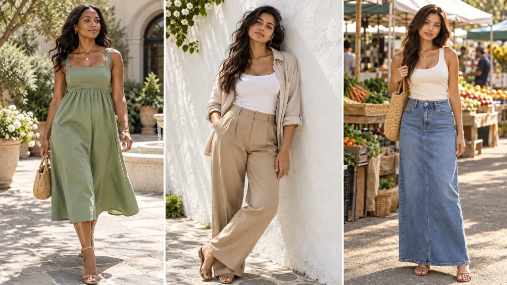 17 Summer Outfits for a Small Bust and Big Tummy