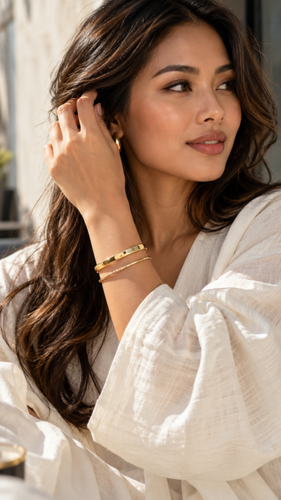 A Slim Gold Bangle