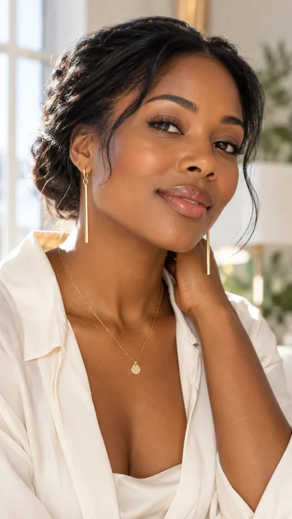 Long Drop Earrings for Round Faces