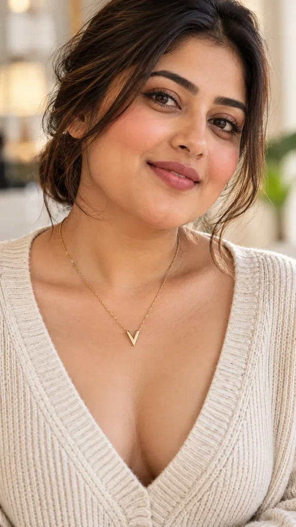 Pointed Pendant Necklaces for Round Faces