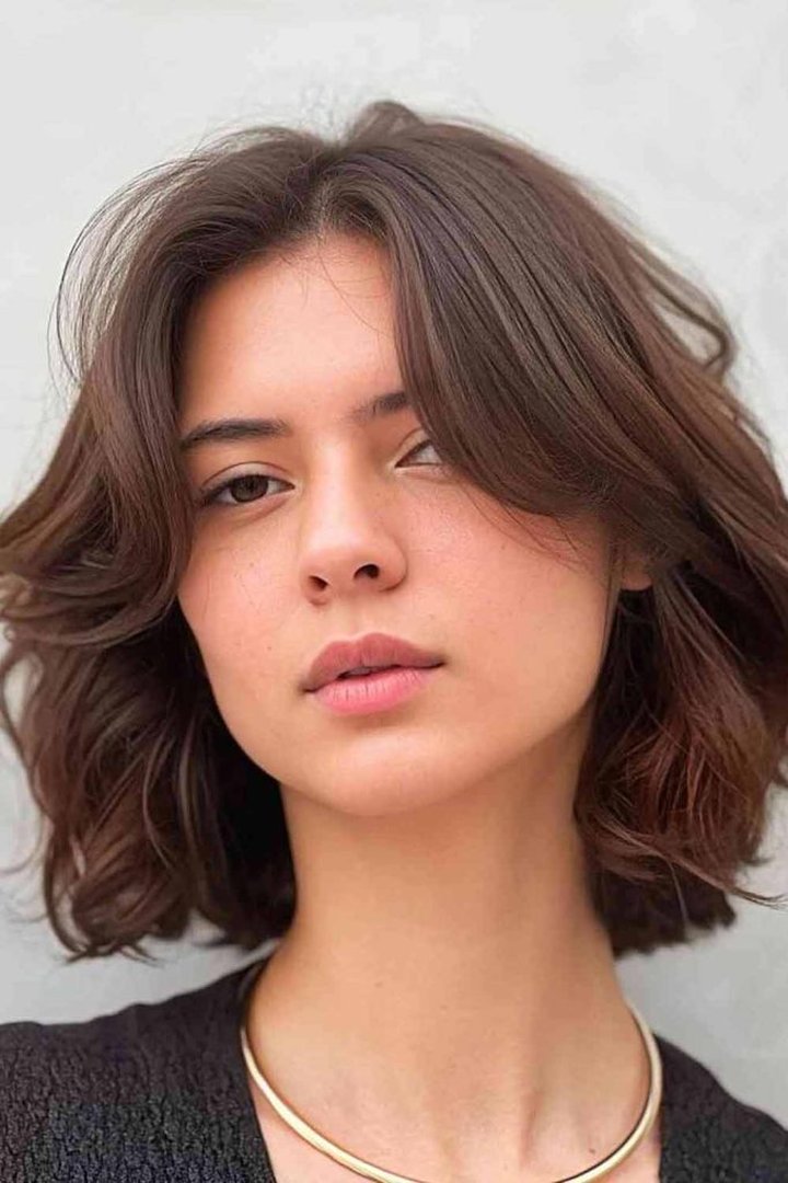 Layered french bob adding volume to fine hair