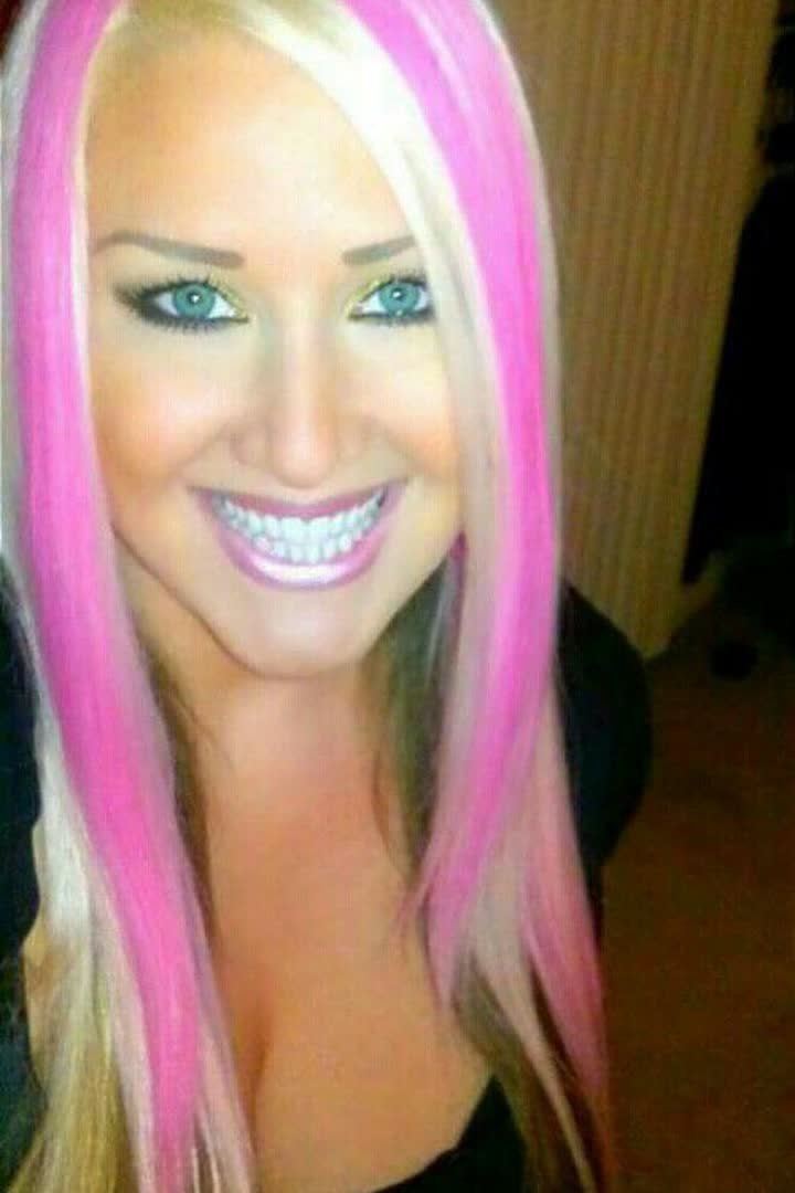 Temporary pink stripe with clip-in extensions, commitment-free look