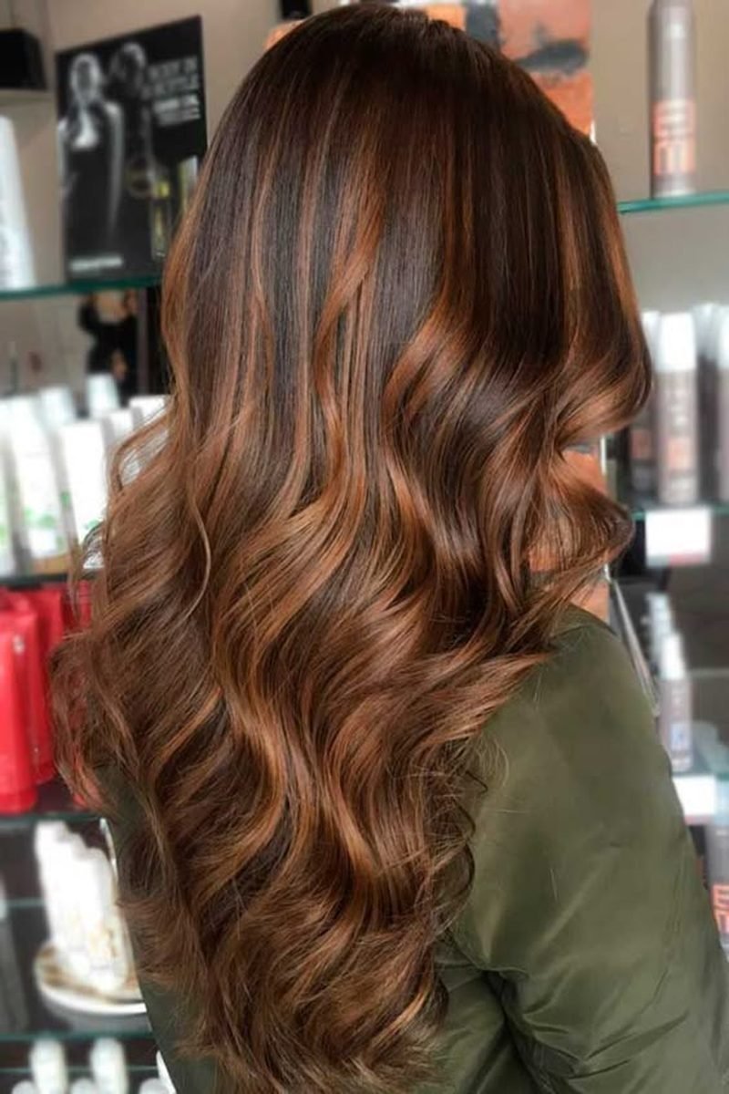 Cinnamon mocha glow balayage