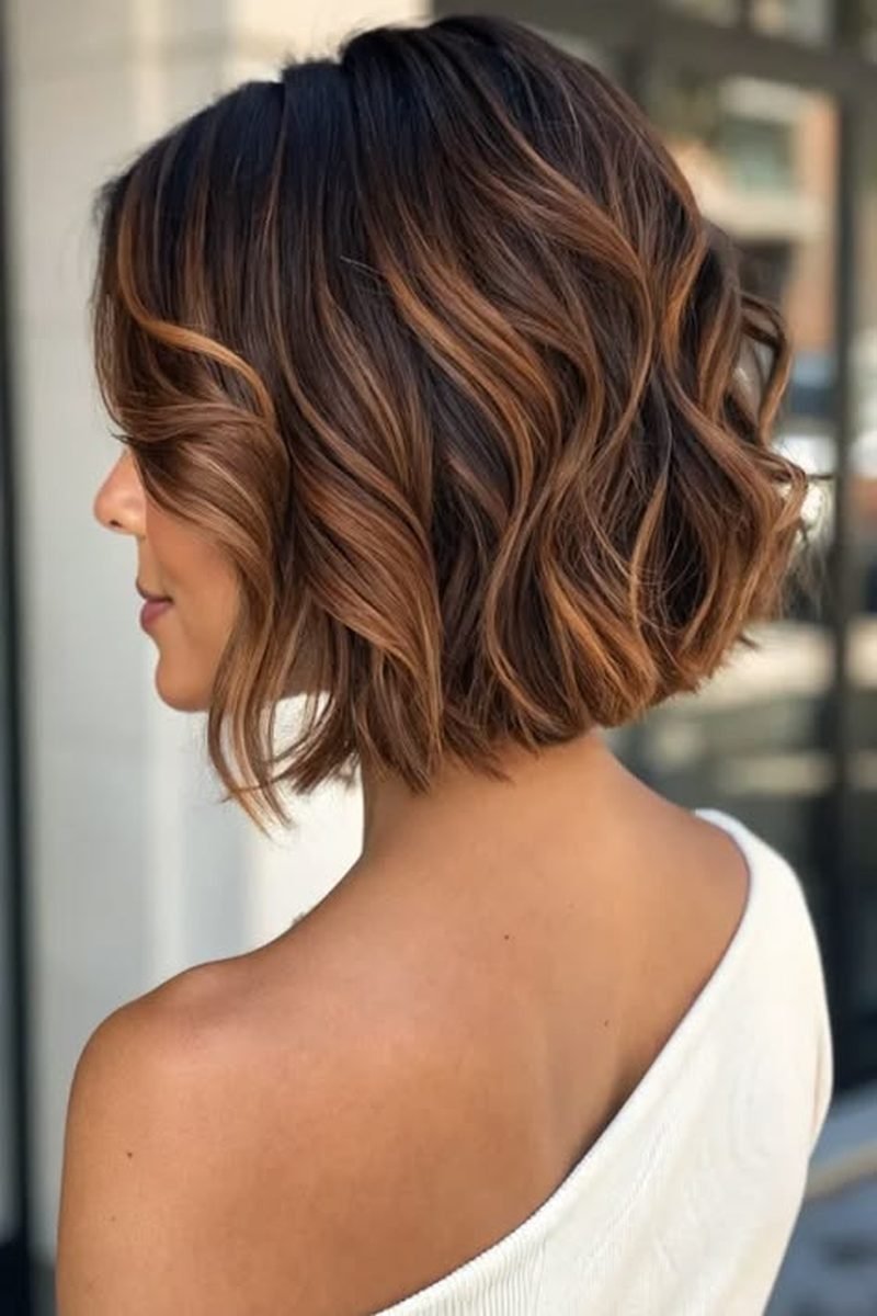 Ashy mocha balayage