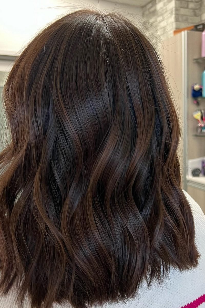 Warm mocha sunset balayage