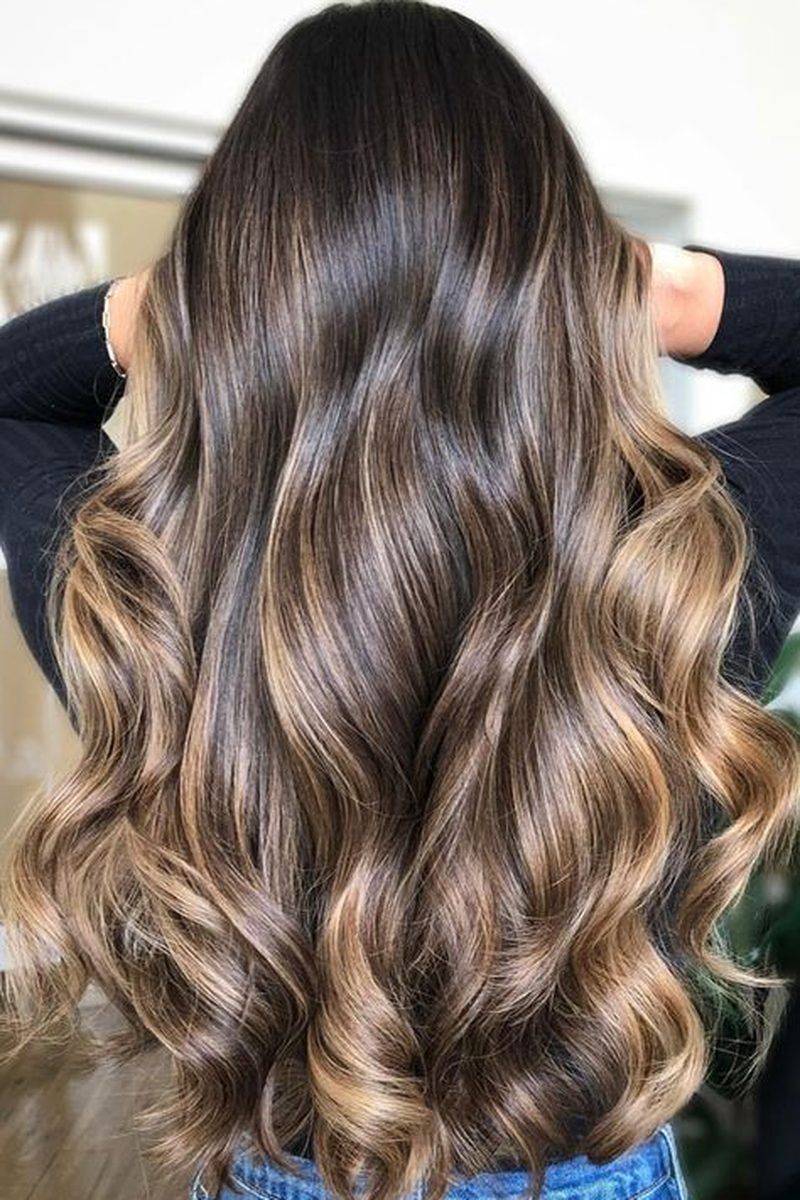 Mocha ombre melt balayage
