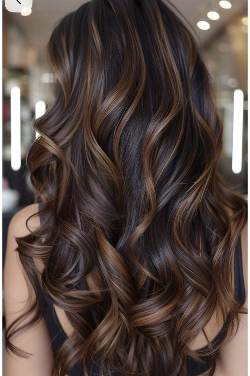Mocha hazelnut blend balayage
