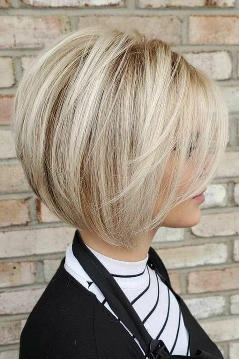 Classic chin-length textured bob with soft movement